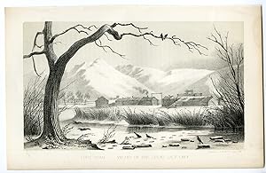 Antique Print-GREAT SALT LAKE-VALLEY-FORT-UTAH-USA-Stansbury-Ackerman-1852