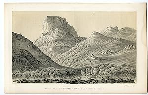 Antique Print-UTAH-PROMONTORY MOUNTAINS-FLAT ROCK POINT-Stansbury-Ackerman-1852