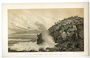 Antique Print-SALT LAKE CITY-HOT SPRING-UTAH-USA-Stansbury-Ackerman-1852