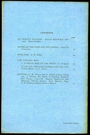 Image du vendeur pour Saga-Book | Volume XVII | Part 1: Kormakr the (Icelandic) Poet and His Verses (Viking Society for Northern Research) mis en vente par Little Stour Books PBFA Member