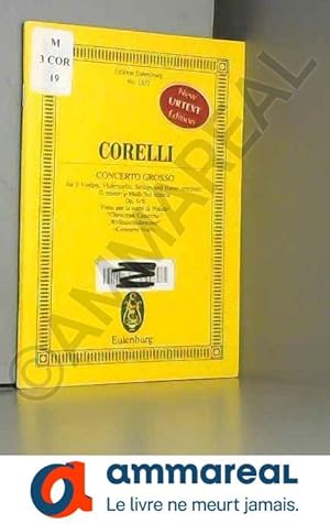 Seller image for Concerto Grosso Op.6/8study Score for sale by Ammareal