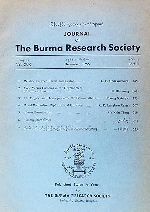 Journal of the Burma Research Society, December 1966