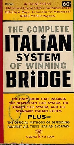 Image du vendeur pour the Complete Italian System of Winning Bridge mis en vente par ! Turtle Creek Books  !