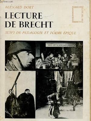 Image du vendeur pour Lecture de Brecht. Suivi de pdagogie et forme pique. 2nde dition mis en vente par Le-Livre