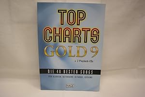 Bild des Verkufers fr Top Charts Gold 9 + 2 Playback-CDs Die 40 besten Songs fr Klavier, Keyboard, Gitarre, Gesang. zum Verkauf von Antiquariat Wilder - Preise inkl. MwSt.