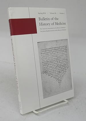 Immagine del venditore per Bulletin of the History of Medicine Spring 2010 venduto da Attic Books (ABAC, ILAB)