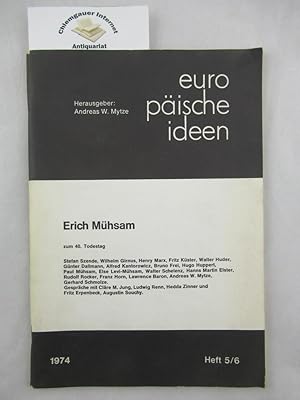 Seller image for europische ideen Heft 5/6. Erich Mhsam zum 40. Todestag. for sale by Chiemgauer Internet Antiquariat GbR