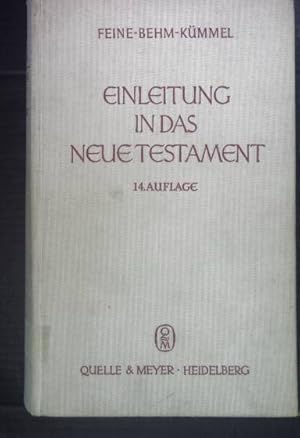 Imagen del vendedor de Einleitung in das neue Testament. a la venta por books4less (Versandantiquariat Petra Gros GmbH & Co. KG)