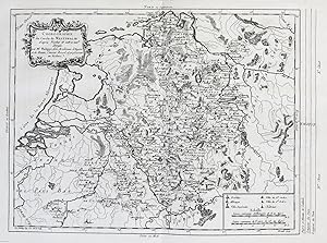"Chorographie du Cercle de Westphalie." - Nordrhein Westfalen Westfalia Karte map