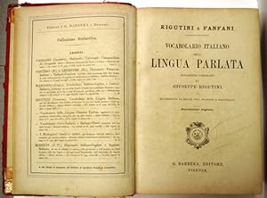 Imagen del vendedor de vocabolario italiano della lingua parlata a la venta por Librivari