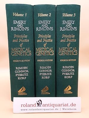 Bild des Verkufers fr Emery and Rimoin's Principles and Practice of Medical Genetics (3 volumes Set) Volumes 1-3, complete! zum Verkauf von Roland Antiquariat UG haftungsbeschrnkt