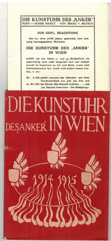 Bild des Verkufers fr Die Kunstuhr des Anker in Wien. Erdacht und ausgefhrt von Franz von Matsch. zum Verkauf von Antiquariat Appel - Wessling