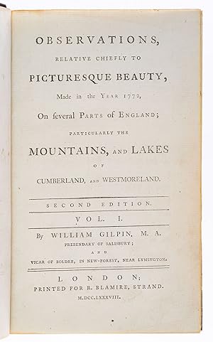 Observations, Relative Chiefly to Picturesque Beauty, made in the Year 1772, on Several Parts of ...