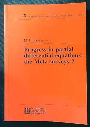Immagine del venditore per Progress in Partial Differential Equations The Metz Surveys 2 venduto da Librodifaccia