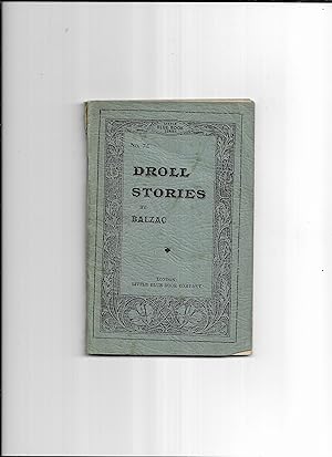Imagen del vendedor de Droll stories. Little Blue Book library ; no. 72 a la venta por Gwyn Tudur Davies