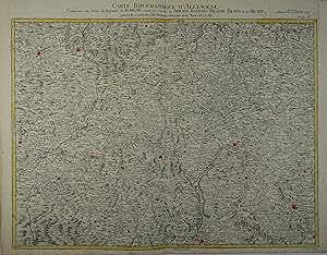 Carte Topographique D'Allemagne. Contenant une Partie du Royaume de Boheme, savoir les Cercles de...