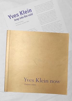 Seller image for Yves Klein Now - Sixteen Views (Hayward Gallery, London 9 February - 23 April 1995) for sale by David Bunnett Books
