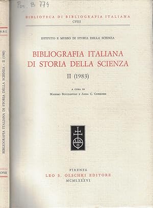 Immagine del venditore per Bibliografia italiana di storia della scienza II (1983) venduto da Biblioteca di Babele