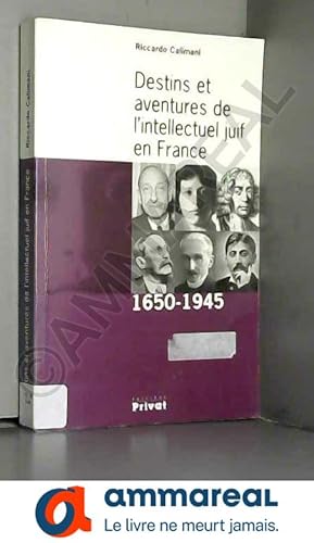 Imagen del vendedor de Destins et Aventures de l'intellectuel juif en France : 1650-1945 a la venta por Ammareal