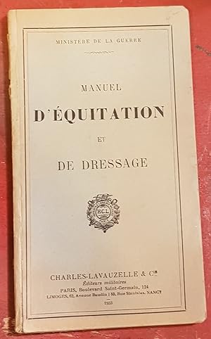 Manuel d'équitation et de dressage