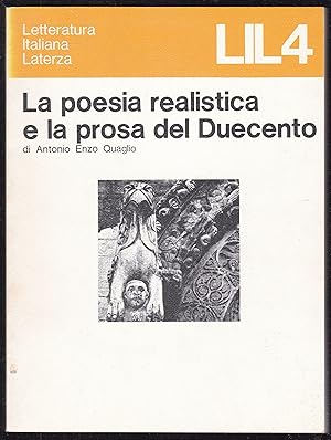 Imagen del vendedor de Le poesia realistica e la prosa del Duecento (= LIL - Letteratura Italiana Laterza, 4) a la venta por Graphem. Kunst- und Buchantiquariat