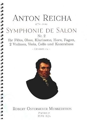 Bild des Verkufers fr Symphonie de Salon Nr.2fr Flte, Oboe, Klarinette, Horn, Fagott, 2 Violinen, Va, Vc und Kb : Partitur zum Verkauf von AHA-BUCH GmbH