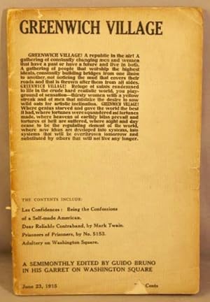 Greenwich Village, June 23, 1915; vol.2, no.1.