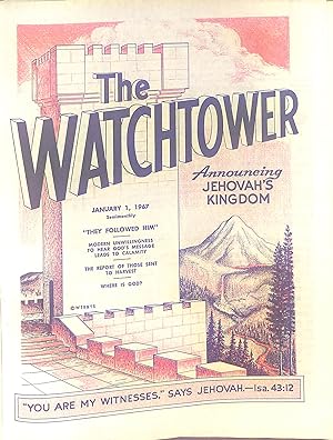 Bild des Verkufers fr The Watchtower 1967 zum Verkauf von WeBuyBooks