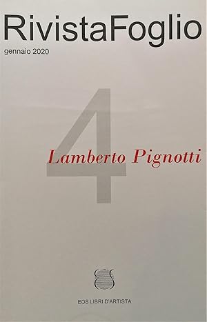 Lamberto Pignotti. CollagEtc. Rivista Foglio. Gennaio 2020, n. 4