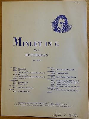Image du vendeur pour Minuet in G No. 2 (No. 1891) mis en vente par Faith In Print