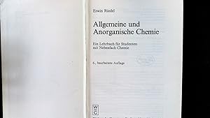 Seller image for Allgemeine und Anorganische Chemie: Ein Lehrbuch fr Studenten mit Nebenfach Chemie. for sale by Antiquariat Bookfarm
