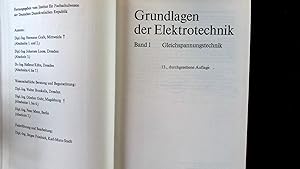 Image du vendeur pour Grundlagen der Elektrotechnik ; Bd. 1. Gleichspannungstechnik. mis en vente par Antiquariat Bookfarm