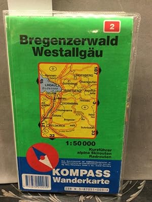 Oberstaufen Immenstadt. 1 : 25 000 Kurzführer Langlaufloipen Radwanderwege Kompass-Wanderkarte ; 2