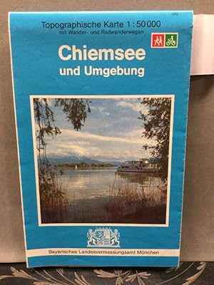 Chiemsee und Umgebung. hrsg. vom Bayerischen Landesvermessungsamt, München / Topographische Karte...