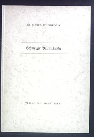 Seller image for Schweizer Baustilkunde. Hochwchter-Bcherei, Band I. for sale by books4less (Versandantiquariat Petra Gros GmbH & Co. KG)