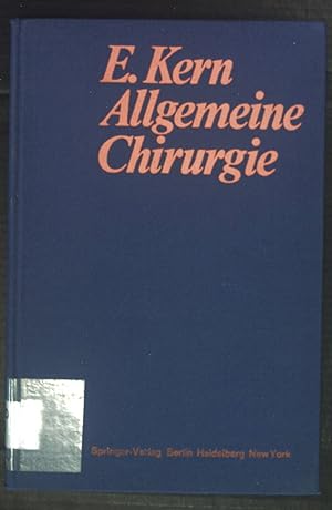 Bild des Verkufers fr Allgemeine Chirurgie. zum Verkauf von books4less (Versandantiquariat Petra Gros GmbH & Co. KG)