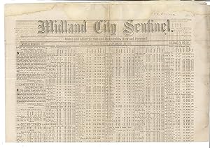 Midland City Sentinel. Union and Liberty; One and Inseparable, Now and Forever!