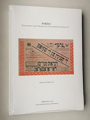 Seller image for Jiddische Quellen (PaRDeS: Zeitschrift der Vereinigung fr Jdische Studien e.V.). Heft 14 (2008) for sale by Bildungsbuch