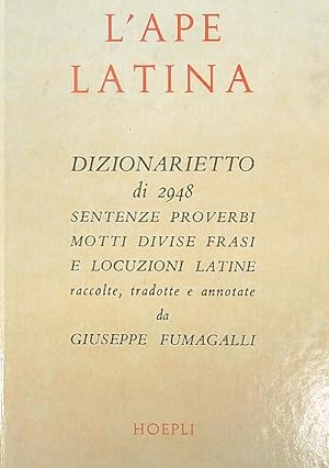 Seller image for L'ape latina for sale by Librodifaccia
