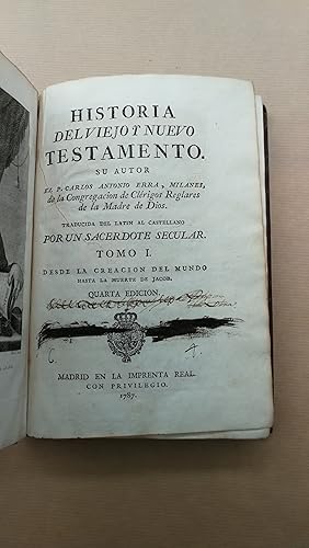 Imagen del vendedor de HISTORIA DEL VIEJO Y NUEVO TESTAMENTO. TOMO 1 a la venta por LIBRERIA ANTICUARIA LUCES DE BOHEMIA