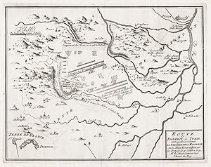 "Route de Pignerol a Turin, sur la quelle s'est donné la Bataille de la Marsaille ou les Alliez f...