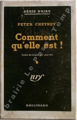 Imagen del vendedor de Collection Srie Noire - N (15) - COMMENT QU'ELLE EST! (Ill say she does, 1945). Traduit de l'anglais par Jean Weil. a la venta por Jean-Paul TIVILLIER