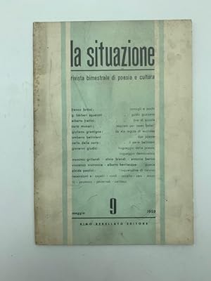 La situazione. Rivista bimestrale di poesia e cultura, numero 9, maggio 1959