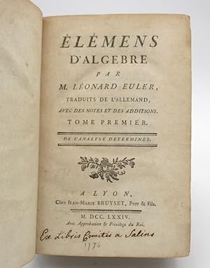 Élémens d'algèbre