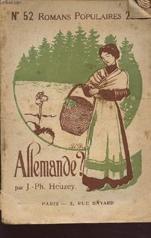 Seller image for Allemande ? - collection des romans populaires n52 for sale by Le-Livre