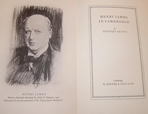 Seller image for Henry James In Cambridge. First Edition. for sale by Wittenborn Art Books
