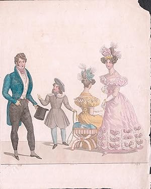 Imagen del vendedor de [Ladies and Men's Fashion], No. 3, 1828. a la venta por Wittenborn Art Books