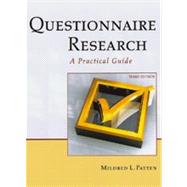 Seller image for Questionnaire Research : A Practical Guide for sale by eCampus