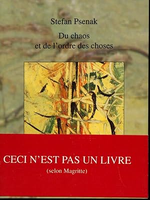 Seller image for Du chaos et de l'ordre des choses for sale by Librairie Le Nord