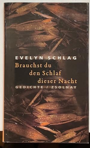 Brauchst du den Schlaf dieser Nacht. Gedichte.